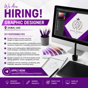 Graphic Designer Requried in Dubai