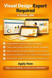 Visual Design Expert Required in Dubai