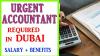 Urgent Accountant Required in Dubai