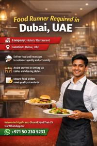 Food Runner Required in Dubai