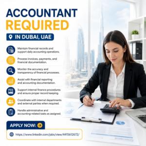 Accountant Required in Dubai