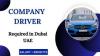 Company Driver Required in Dubai