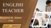English Teacher Required in Dubai