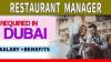 Restaurant Manager Required in Dubai -