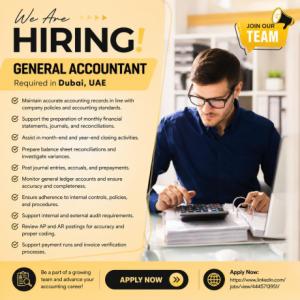 General Accountant Required in Dubai
