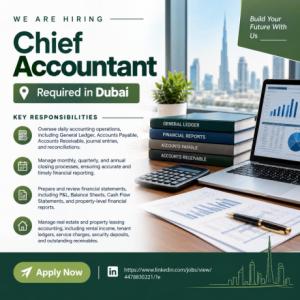 Chief Accountant Required in Dubai