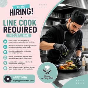 Line Cook Required in Dubai