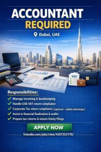 Accountant Required in Dubai