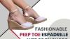 Fashionable Peep Toe Espadrille Wedge by Shoeq