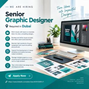 Senior Graphic Designer Required in Dubai