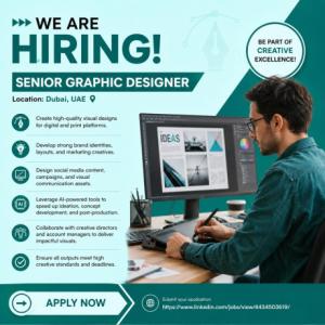 Senior Graphic Designer Required in Dubai