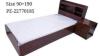 brand new single wood bed