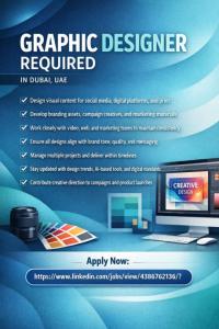 Graphic Designer Required in Dubai