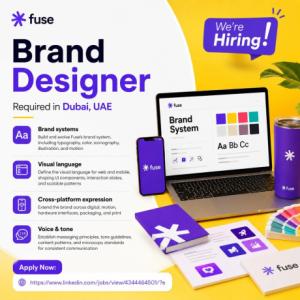 Brand Designer Required in Dubai