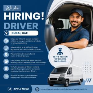 Driver Required in Dubai
