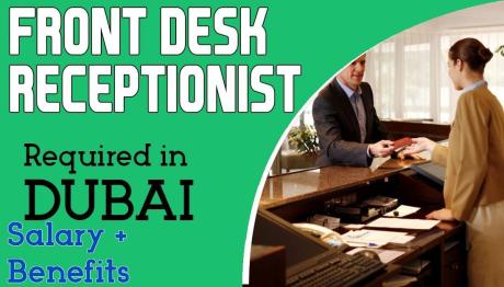 Front Desk Receptionist Required in Dubai