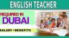 English Teacher Required in Dubai