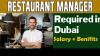 Restaurant Manager Required in Dubai