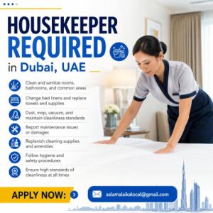 Housekeeper Required in Dubai