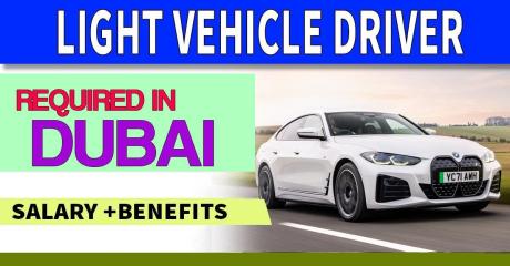 Light Vehicle Driver Required in Dubai