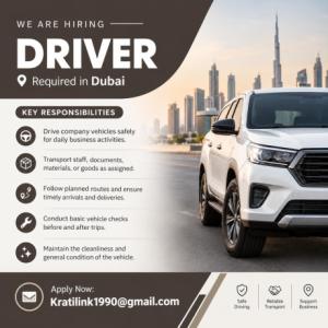 Driver Required in Dubai