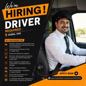 Driver Required in Dubai