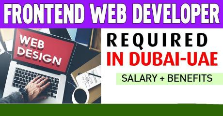 Frontend Web Developer Required in Dubai
