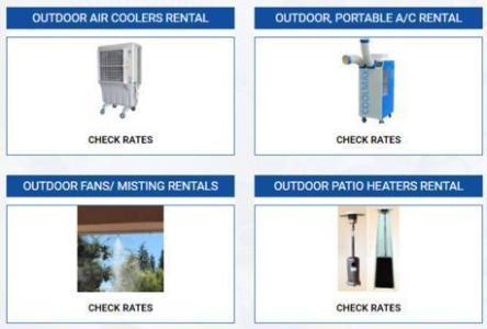 AED 250, Outdoor Air Cooler, Misting Fans And Air Conditioners Rentals