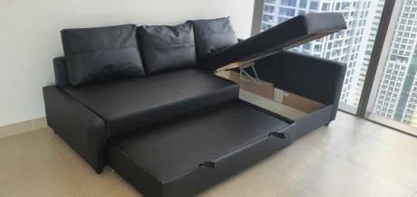 SOFA CUM BED leather PVC