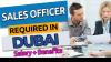 Sales Officer Required in Dubai