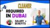 Cleaner Required in Dubai