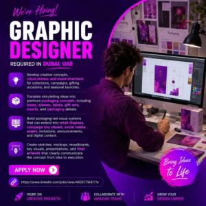 Graphic Designer Required in Dubai