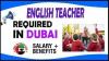 English Teacher Required in Dubai