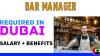 Bar Manager Required in Dubai