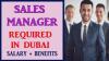 Sales Manager Required in Dubai