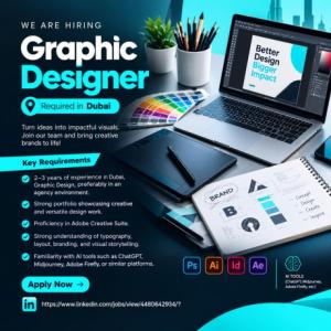 Graphic Designer Required in Dubai